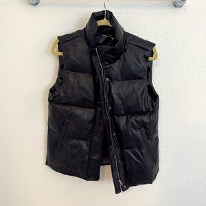 BuddyLove Vegan Leather Puffer Vest